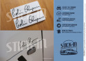 2 Autocollants Stickers Signature "Colin Chapman" - Lotus Elise Exige Evora