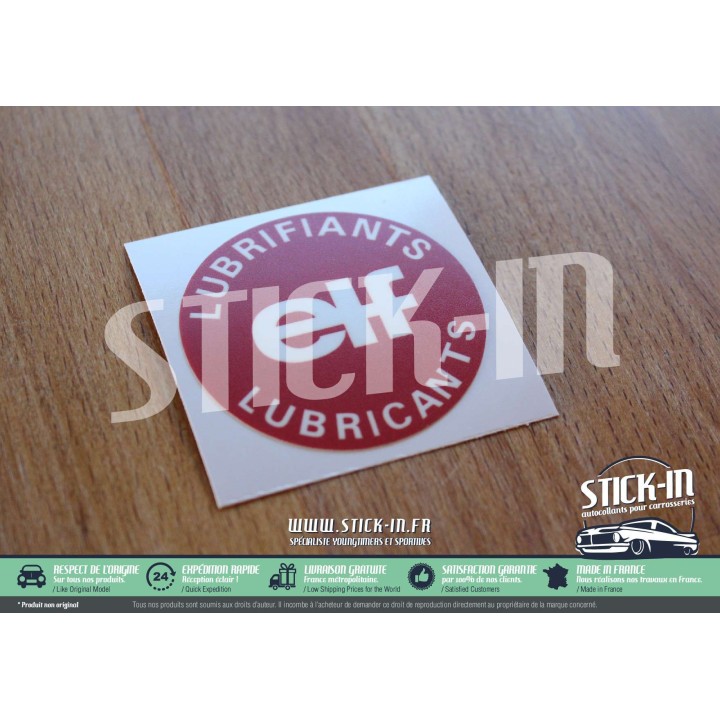 Autocollant Stickers Renault 5 GT Turbo ELF Lubrifiants Bouchon Huile R5 Alpine