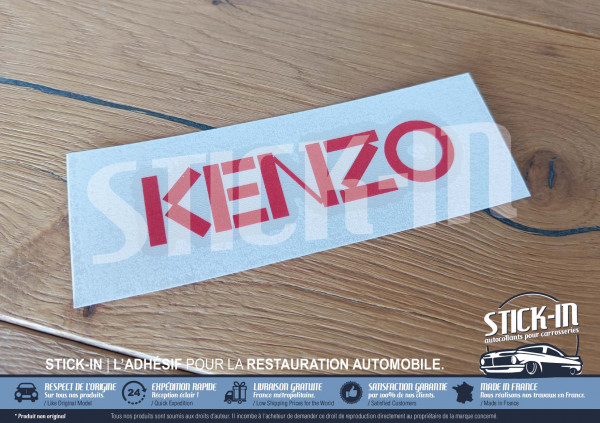1 Autocollant Sticker "Kenzo" Logo pour coffre ou ailes avant au dessus répétiteurs - Renault Twingo 1 (2004-2007)