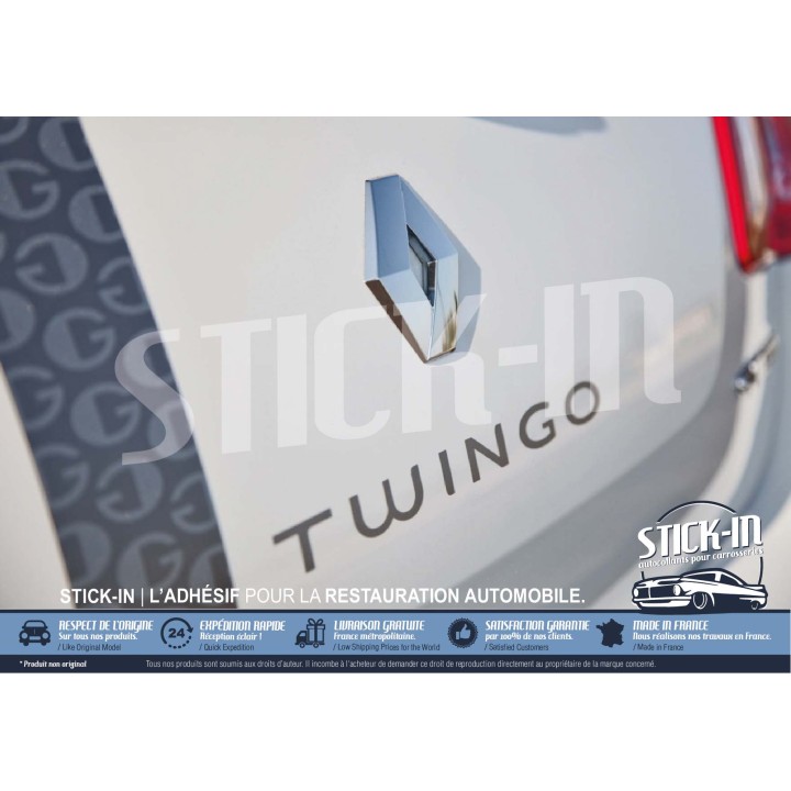 Pegatina con el monograma "Twingo" para el maletero - Renault Twingo 2 (2007-2014)