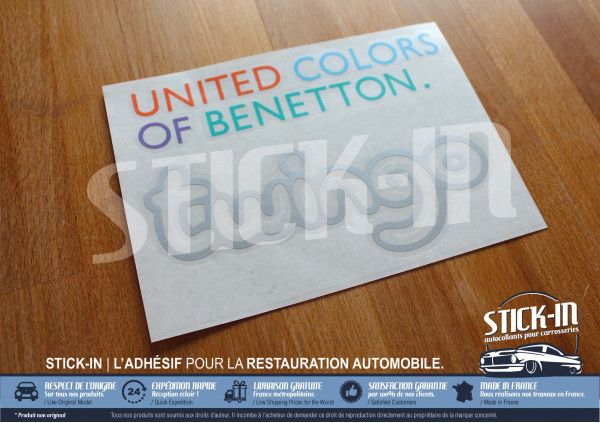 Aufkleber Renault Twingo 1 Vereinigte Farben von Benetton
