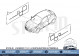 2 Adhesivos para Puertas (Lados Izquierdo + Derecho) Rojo - Renault Megane 3 RS TROPHY 265