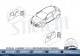 2 karierte Türaufkleber (links + rechts) Silbergrau - Renault Megane 3 RS TROPHY-R 275