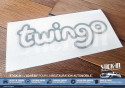 "Twingo" Sticker Logo Decal for Trunk / Rear Boot - Renault Twingo 1 (1993-2004.09)