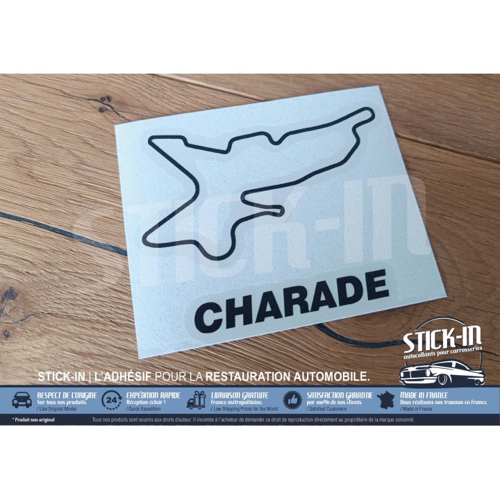 Autocollant Tracé Circuit Automobile - CHARADE