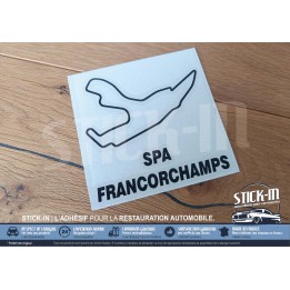 Aufkleber für die Autorennstrecke - SPA FRANCORCHAMPS