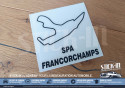 Adesivo traccia circuito automobilistico - SPA FRANCORCHAMPS