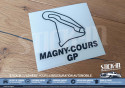 Etiqueta adhesiva de seguimiento del circuito del automóvil - MAGNY-COURS GP