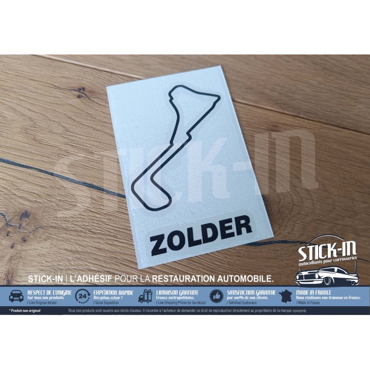 Autocollant Sticker Tracé Circuit Automobile - ZOLDER