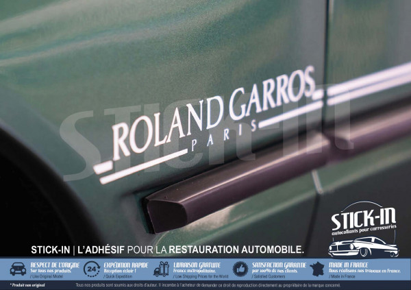 Peugeot 205 Cabriolet Roland Garros Paris Stickers Decals