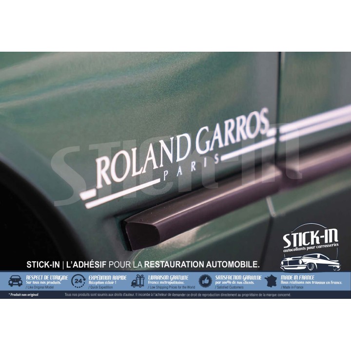 Pegatinas para Peugeot 205 Roland Garros Paris Cabriolet