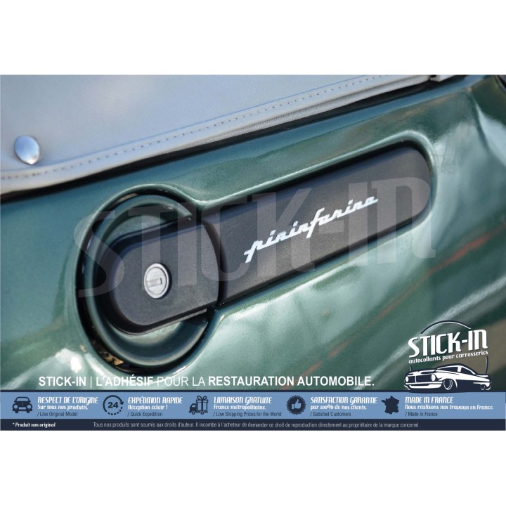 Autocollants Peugeot 205 Pininfarina Monogrammes Custodes Cabriolet Roland Garros