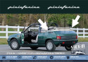 Aufkleber Peugeot 205 Pininfarina Monogramme Custodes Cabriolet Roland Garros