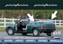 Autocollants Peugeot 205 Pininfarina Monogrammes Custodes Cabriolet Roland Garros