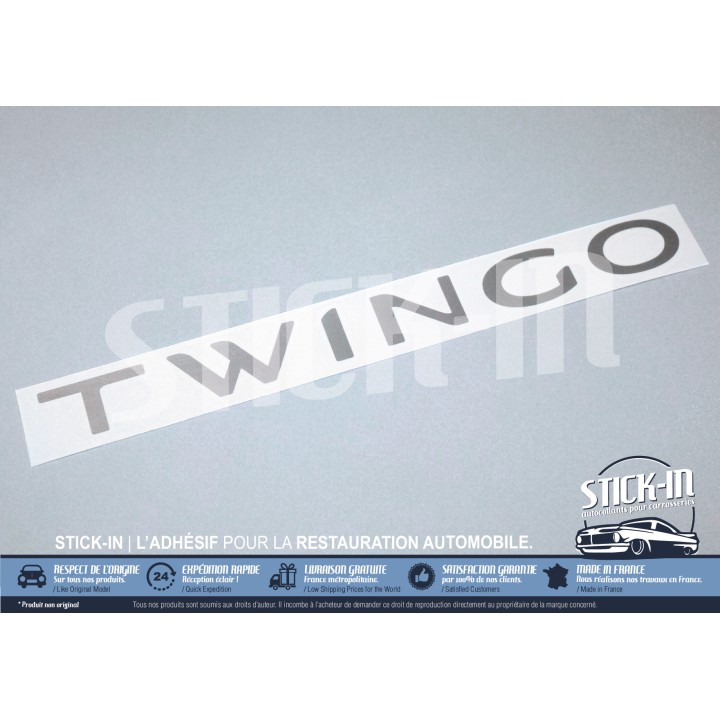 Adesivo monogramma "Twingo" per il bagagliaio - Renault Twingo 3 (2014-2024)