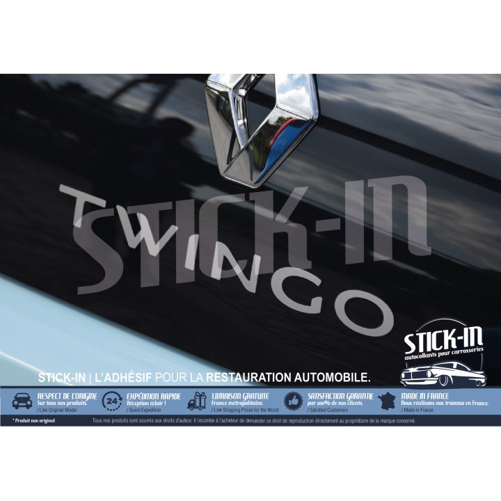 Adesivo monogramma "Twingo" per il bagagliaio - Renault Twingo 3 (2014-2024)