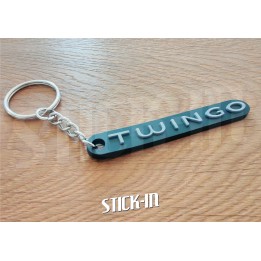 Schlüsselanhänger – Renault Twingo 2 – Kofferraum-Monogramm-Emblem, weiches PVC