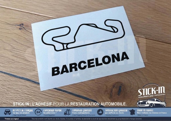 Rennstrecken-Aufkleber – BARCELONA