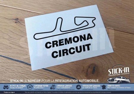 Autocollant Sticker Tracé Circuit Automobile - CREMONA CIRCUIT