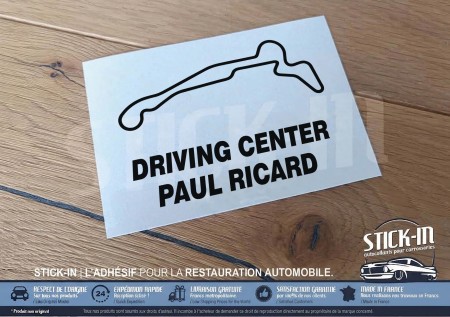 Autocollant Sticker Tracé Circuit Automobile - DRIVING CENTER PAUL RICARD