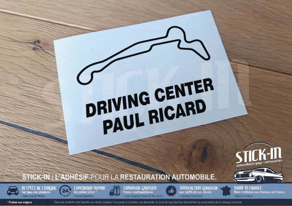 Autocollant Sticker Tracé Circuit Automobile - DRIVING CENTER PAUL RICARD