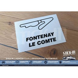 Autocollant Sticker Tracé Circuit Automobile - FONTENAY LE COMTE