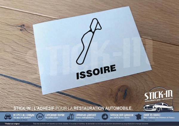 Autocollant Sticker Tracé Circuit Automobile - ISSOIRE