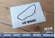 Autocollant Sticker Tracé Circuit Automobile - LE MANS
