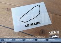 Autocollant Sticker Tracé Circuit Automobile - LE MANS