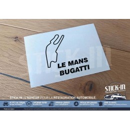 Rennstrecken-Aufkleber – LE MANS BUGATTI