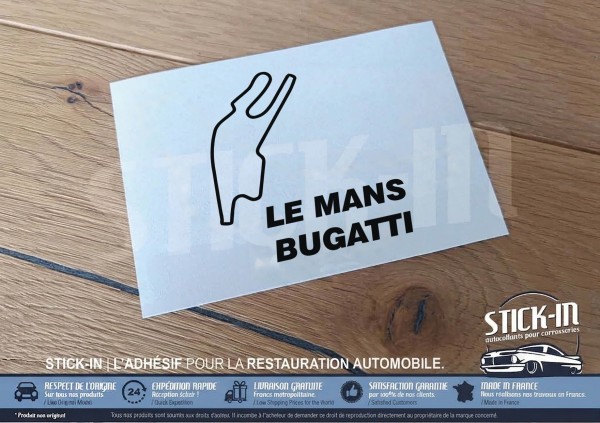 Adesivo tracciato circuito - LE MANS BUGATTI