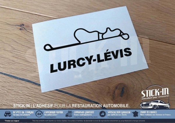 Autocollant Sticker Tracé Circuit Automobile - LURCY-LÉVIS