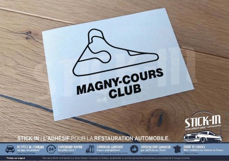 Autocollant Sticker Tracé Circuit Automobile - MAGNY-COURS CLUB