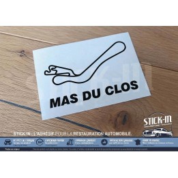 Autocollant Sticker Tracé Circuit Automobile - MAS DU CLOS