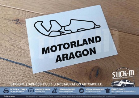 Autocollant Sticker Tracé Circuit Automobile - MOTORLAND ARAGON