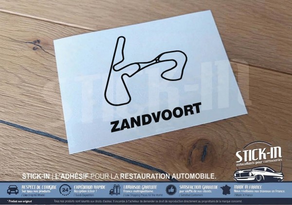 Autocollant Sticker Tracé Circuit Automobile - ZANDVOORT