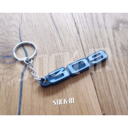 Soft PVC keyring “309” – Peugeot 309