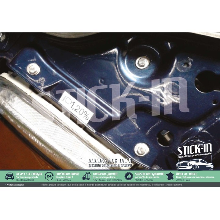 33 planche 9 autocollants stickers compartiment moteur intérieur porte Renault Clio Williams 16S 16V