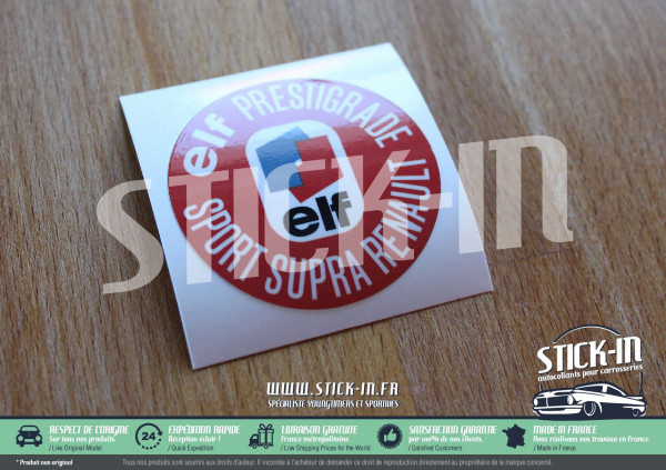 Aufkleber Elf Prestigrade Sport Supra Renault Öldeckelstopfen R 4 6 8 12 14 15 16