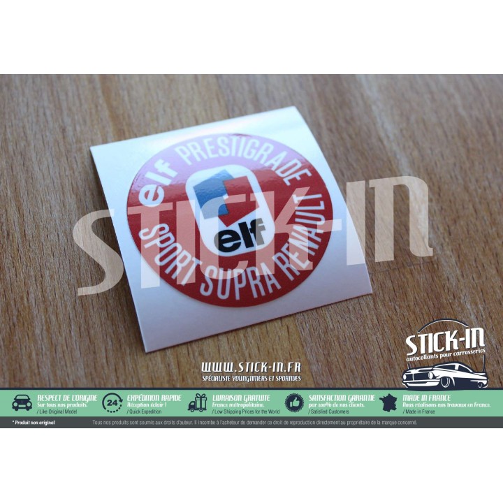 Stickers Elf Prestigrade Sport Supra Renault Oil Cap Bouchon R 4 6 8 12 14 15 16