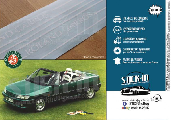 Peugeot 306 Roland Garros Cabriolet Aufkleber-Bodykit