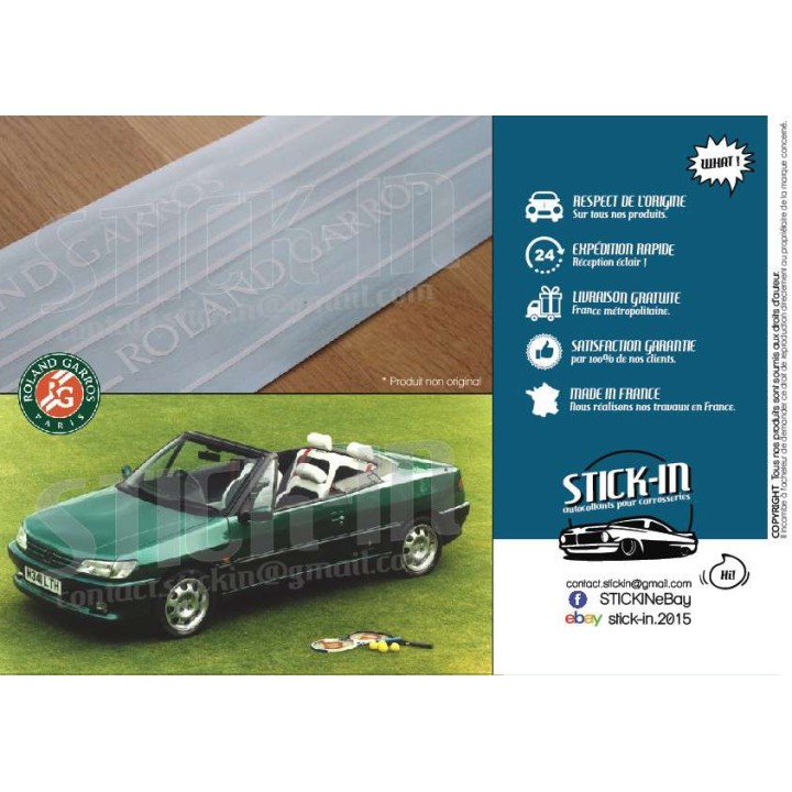 Peugeot 306 Roland Garros Cabriolet Aufkleber-Bodykit