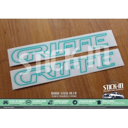 Adesivi Peugeot 205 GTI Griffe Monogrammi Logo Pannello Laterale Copricerchi