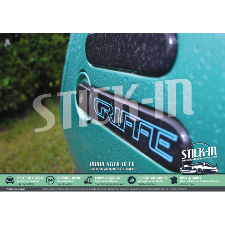 Adesivi Peugeot 205 GTI Griffe Monogrammi Logo Pannello Laterale Copricerchi