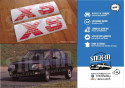 2 Autocollants "XS" Stickers Monogrammes pour Ailes Avants - PEUGEOT 205 XS