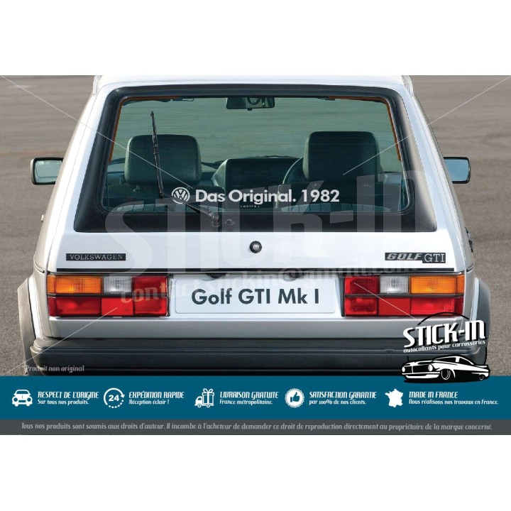 Volkswagen Autocollants Stickers "Das Original.[Année/Year]"Golf GTI Combi Cox Old