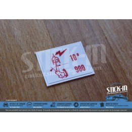 Peugeot 205 GTI 1900 1.9 130 Air Flow Meter Stickers 10°900