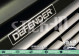 Stickers Autocollants Land Rover DEFENDER 90 110 Capot Calandre