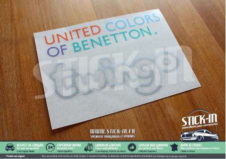 Autocollant Stickers Renault Twingo 1 United Colors Of Benetton