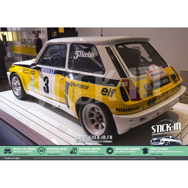 Renault 5 Turbo Tour de Corse Rallye Ragnotti 1983-1984 Sticker Decoration Kit